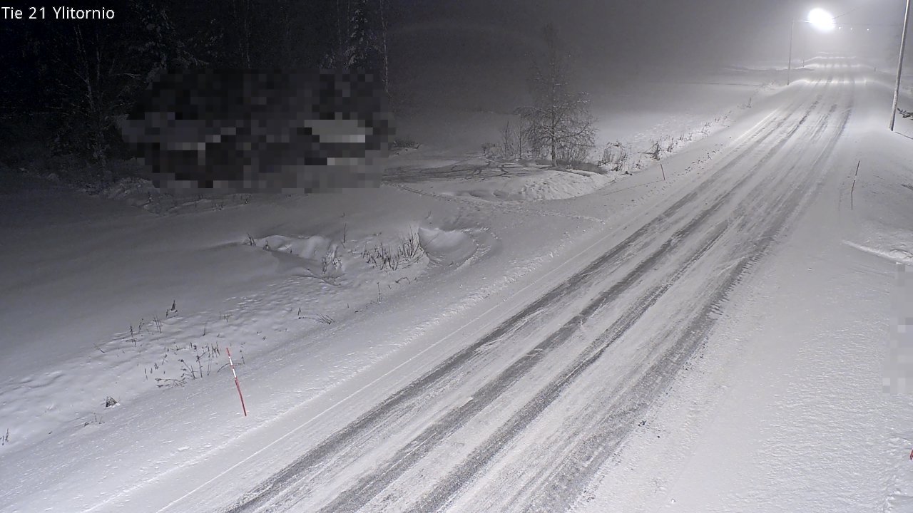 Weather Camera Image Väg 21 Övertorneå, Tornio, Lappi