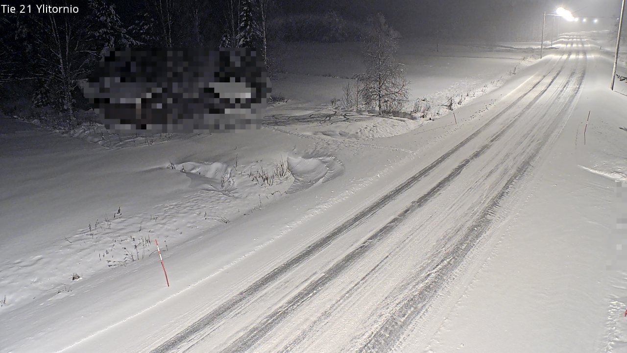 Weather Camera Image Väg 21 Övertorneå, Tornio, Lappi