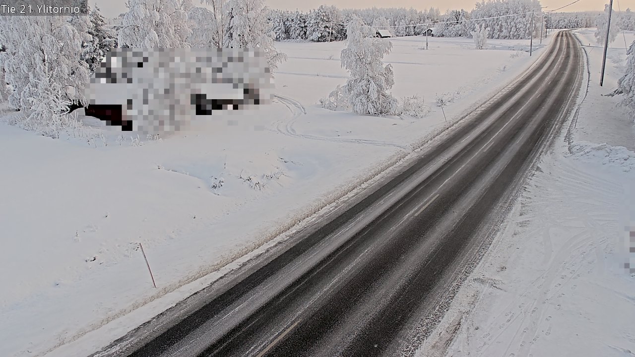 Weather Camera Image Road 21 Ylitornio, Tornio, Lappi