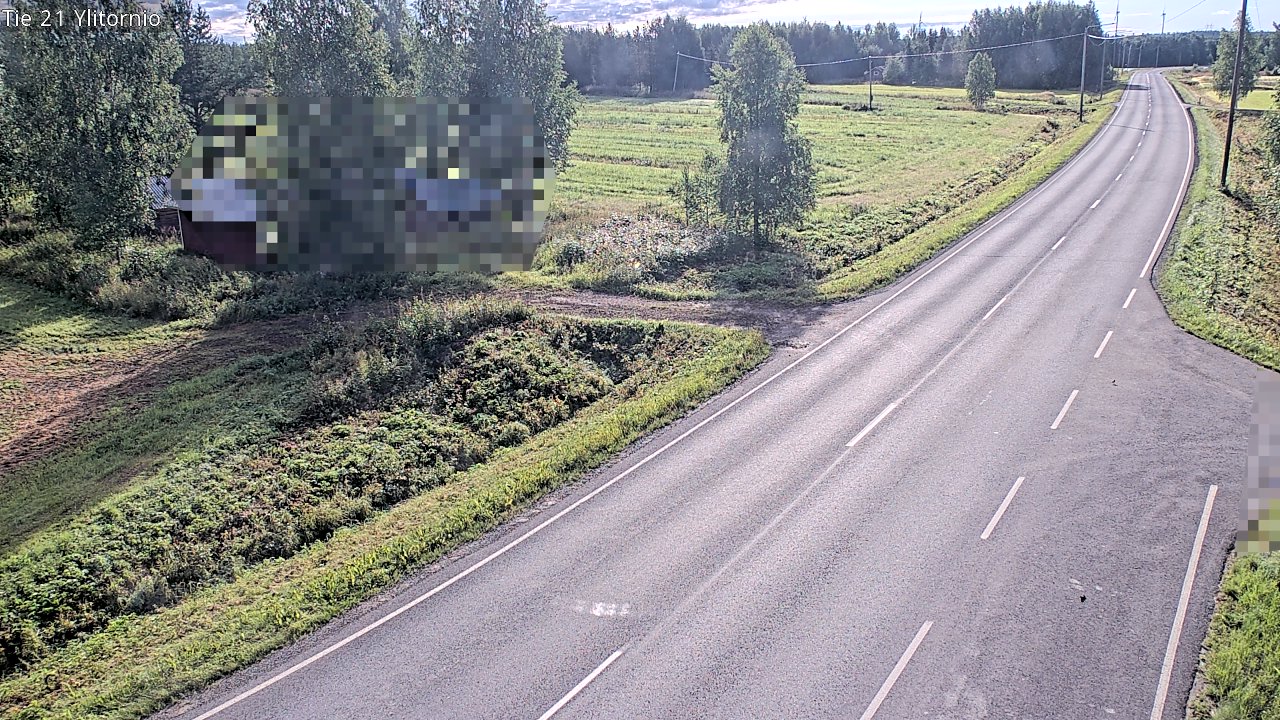 Weather Camera Image Väg 21 Övertorneå, Tornio, Lappi