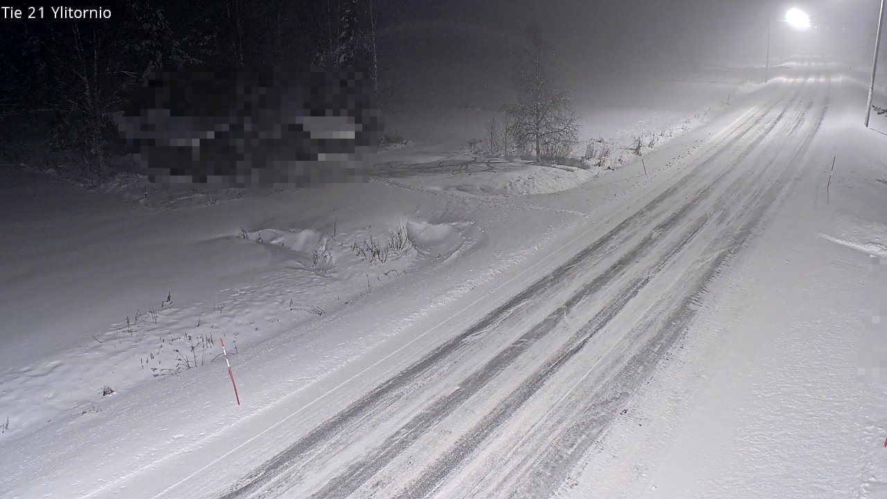Weather Camera Image Väg 21 Övertorneå, Tornio, Lappi
