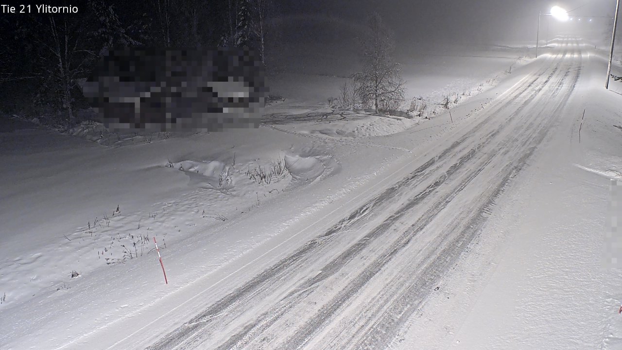 Weather Camera Image Väg 21 Övertorneå, Tornio, Lappi
