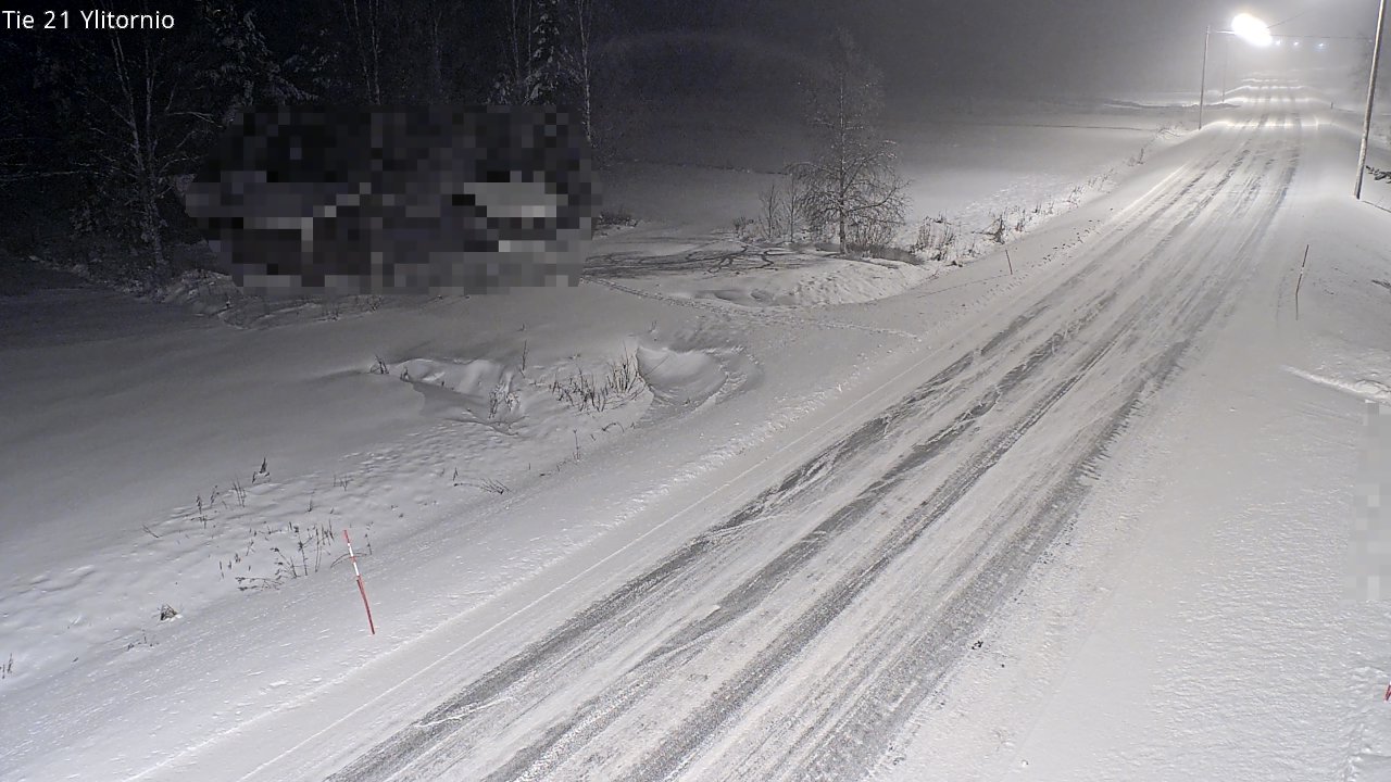 Weather Camera Image Väg 21 Övertorneå, Tornio, Lappi