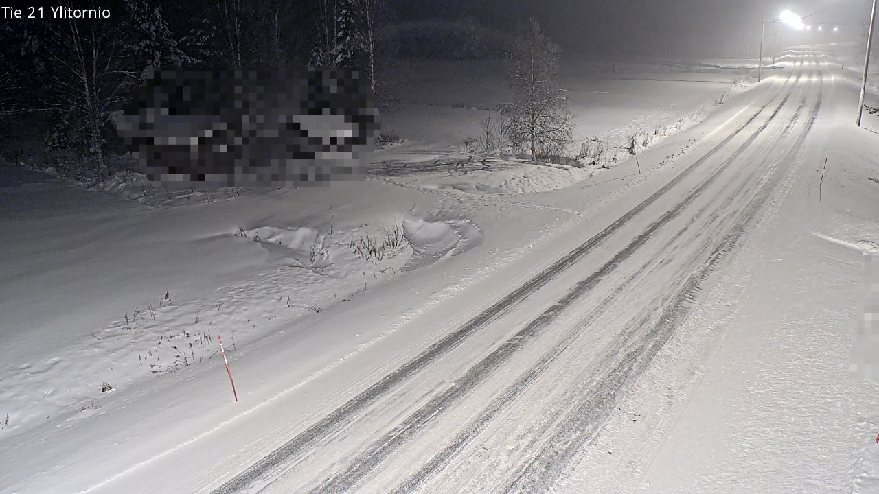 Weather Camera Image Väg 21 Övertorneå, Tornio, Lappi