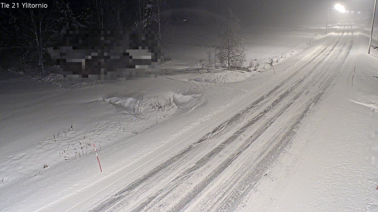Weather Camera Image Väg 21 Övertorneå, Tornio, Lappi