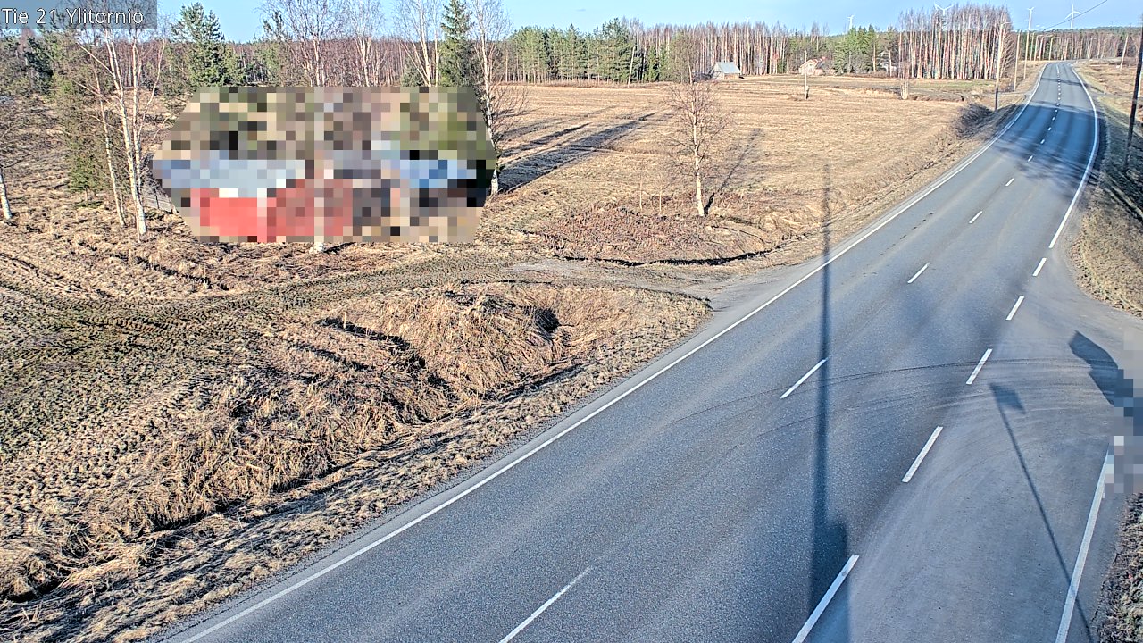 Weather Camera Image Väg 21 Övertorneå, Tornio, Lappi