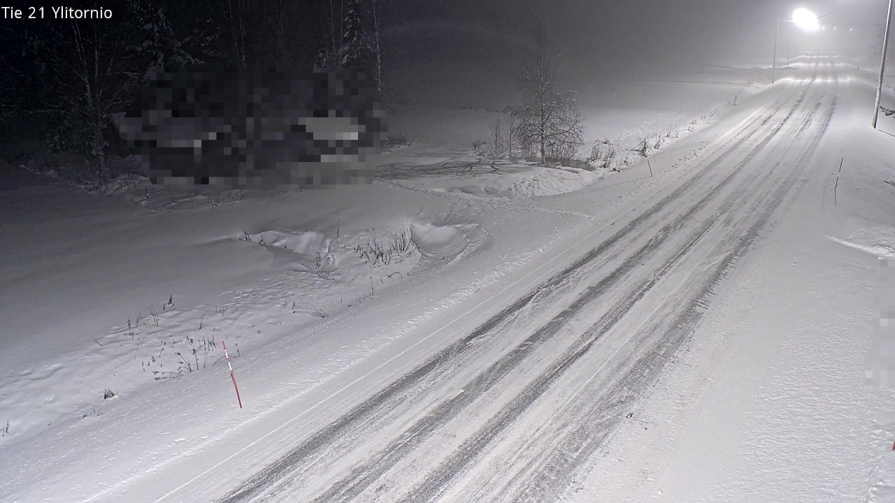 Weather Camera Image Väg 21 Övertorneå, Tornio, Lappi