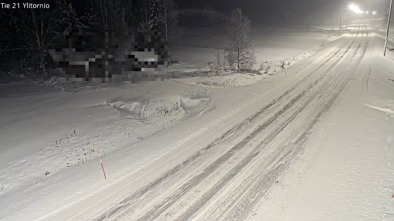 Weather Camera Image Väg 21 Övertorneå, Tornio, Lappi