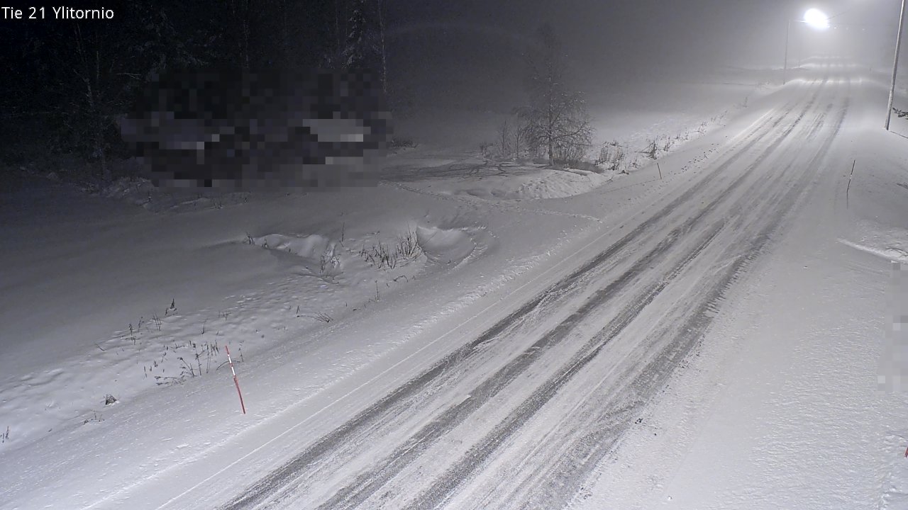 Weather Camera Image Väg 21 Övertorneå, Tornio, Lappi