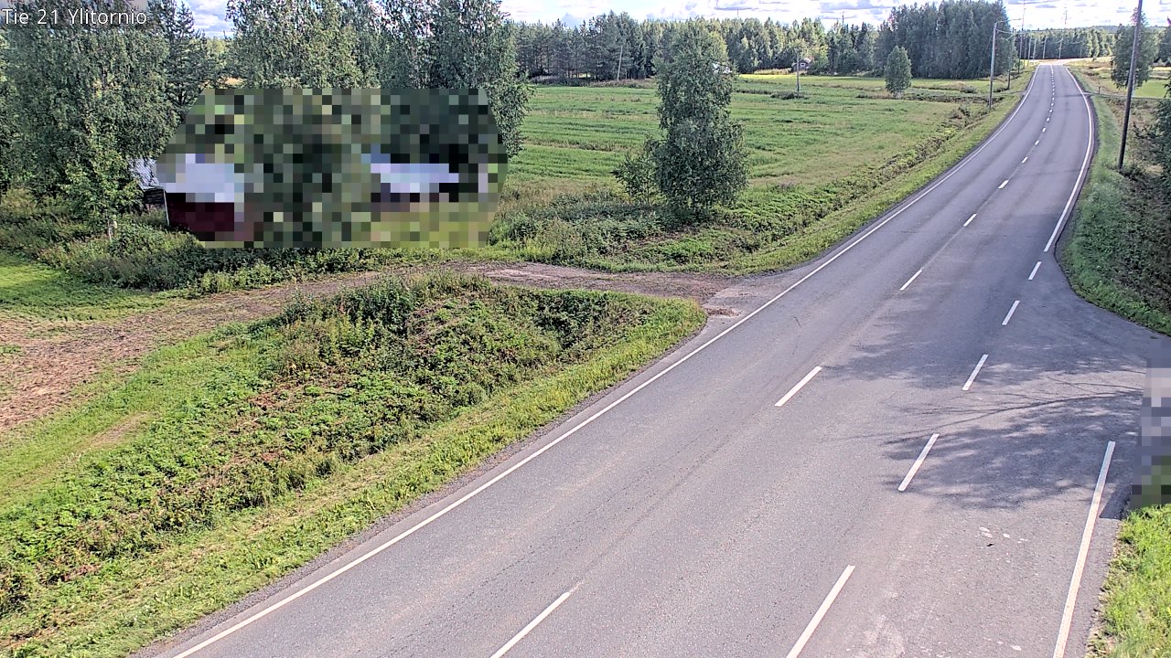 Weather Camera Image Väg 21 Övertorneå, Tornio, Lappi