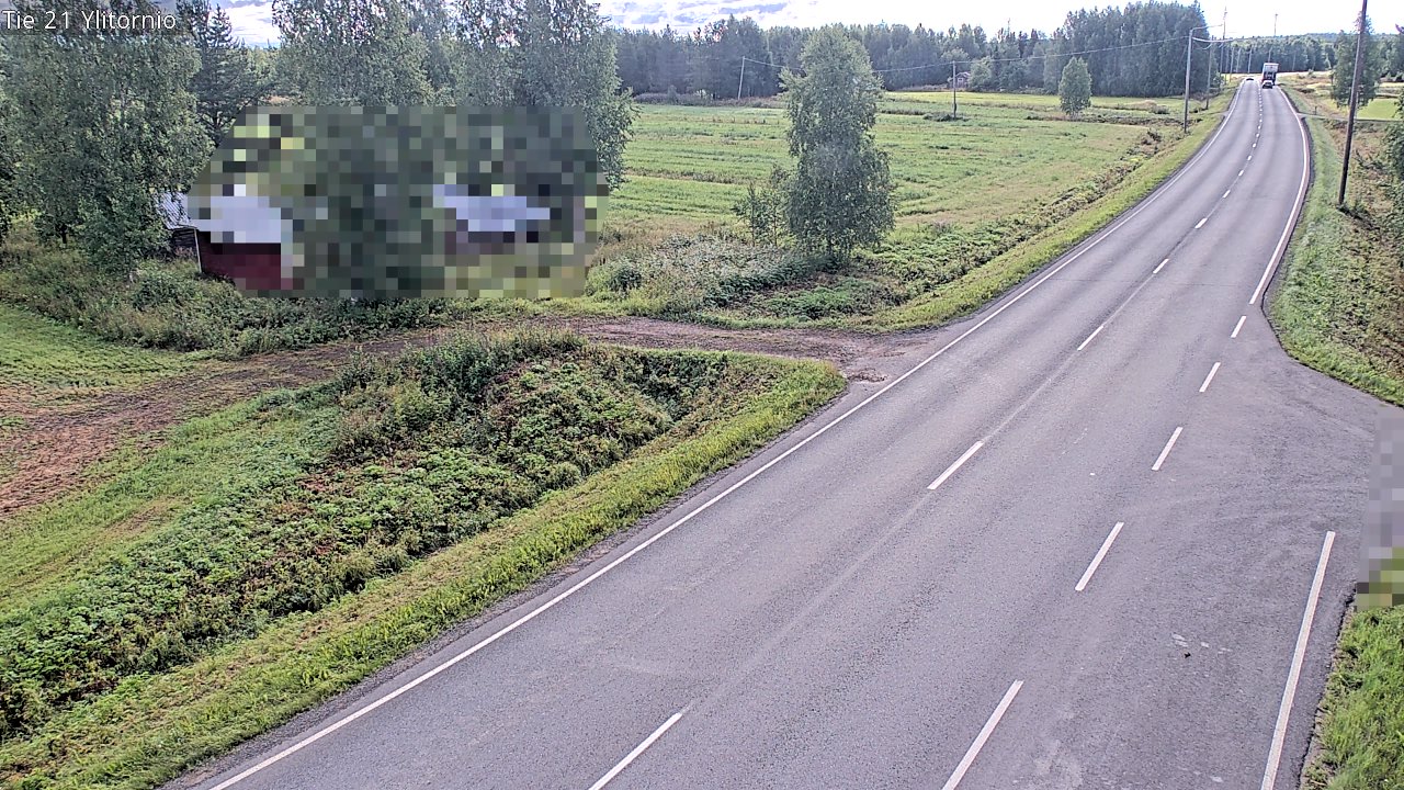 Weather Camera Image Väg 21 Övertorneå, Tornio, Lappi