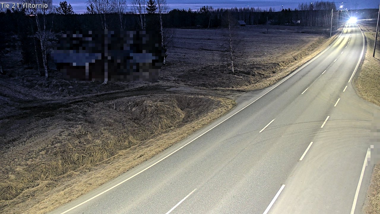 Weather Camera Image Väg 21 Övertorneå, Tornio, Lappi