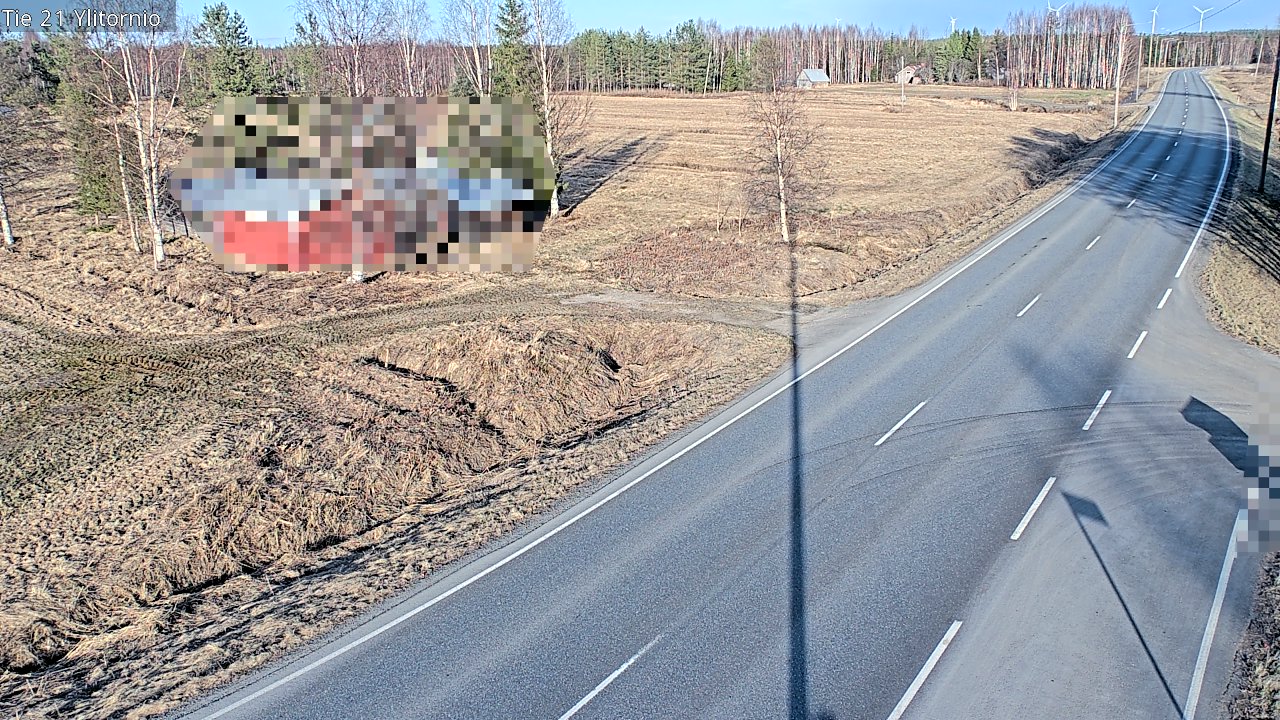 Weather Camera Image Väg 21 Övertorneå, Tornio, Lappi