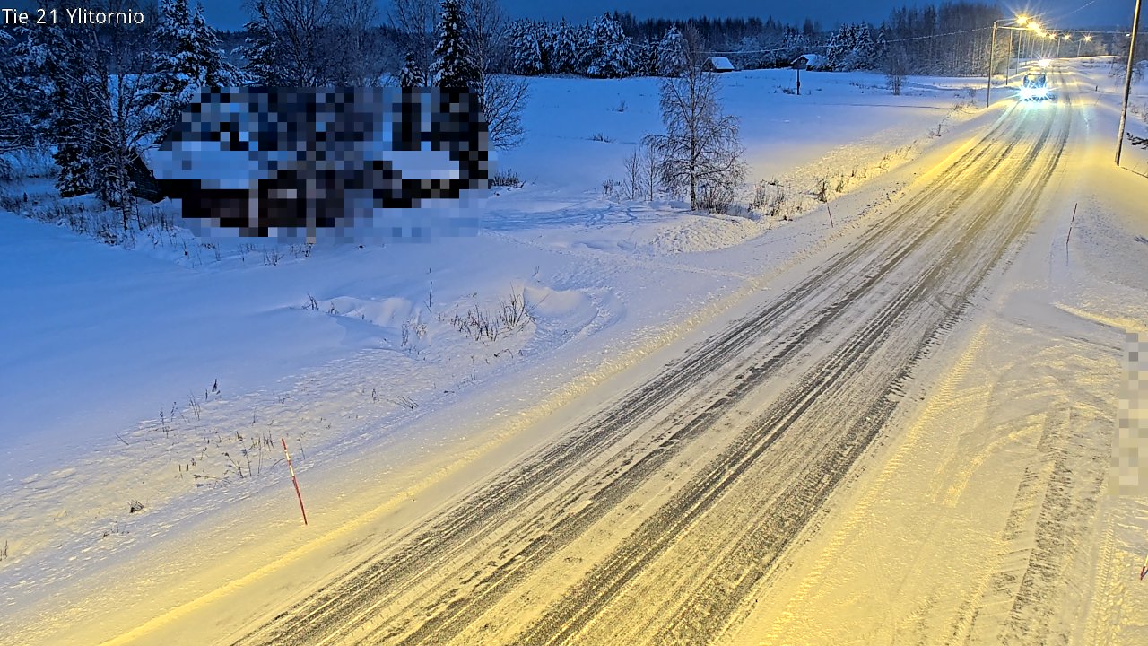 Weather Camera Image Väg 21 Övertorneå, Tornio, Lappi