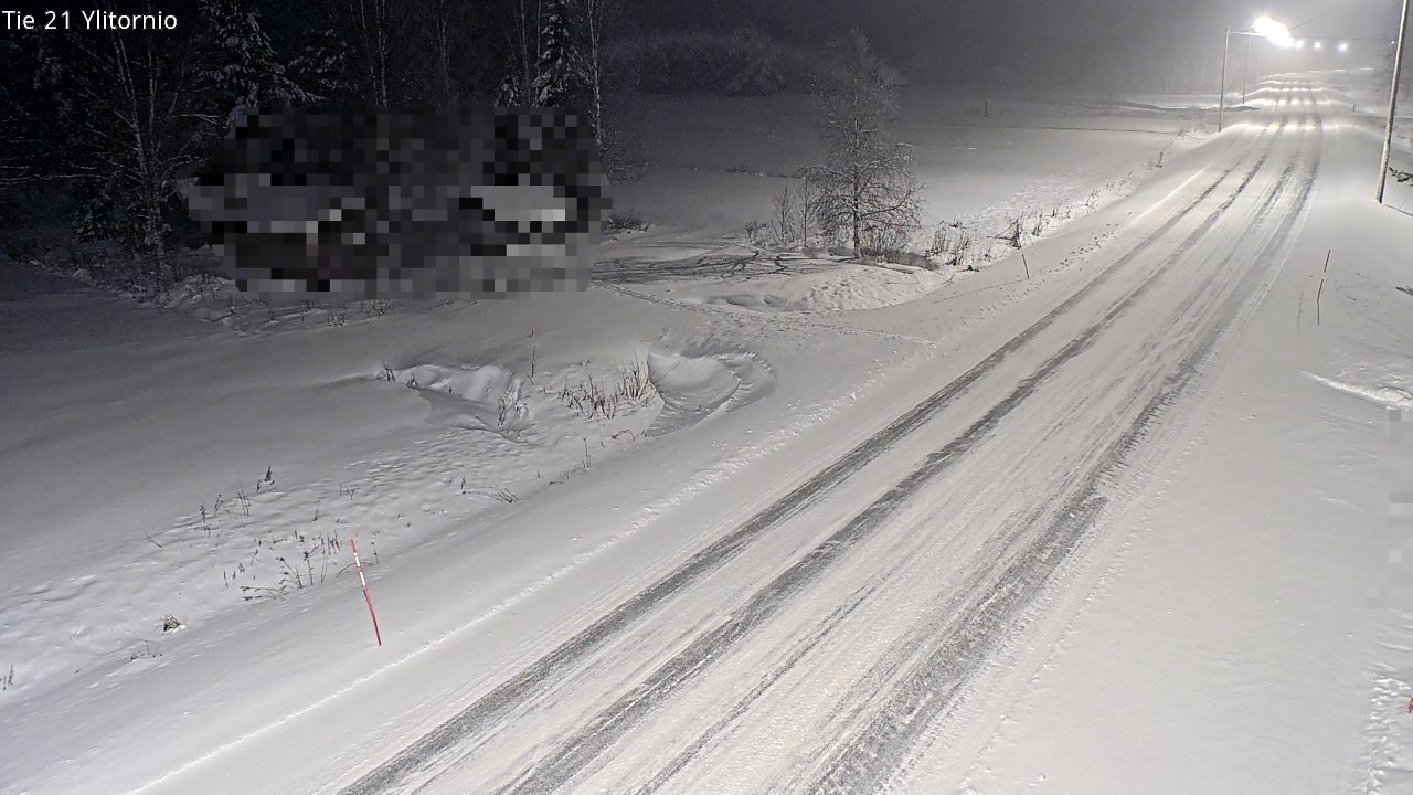 Weather Camera Image Väg 21 Övertorneå, Tornio, Lappi