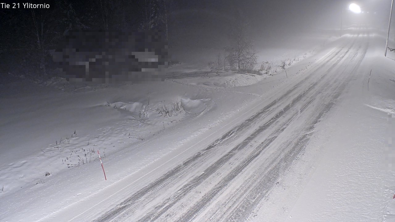 Weather Camera Image Väg 21 Övertorneå, Tornio, Lappi
