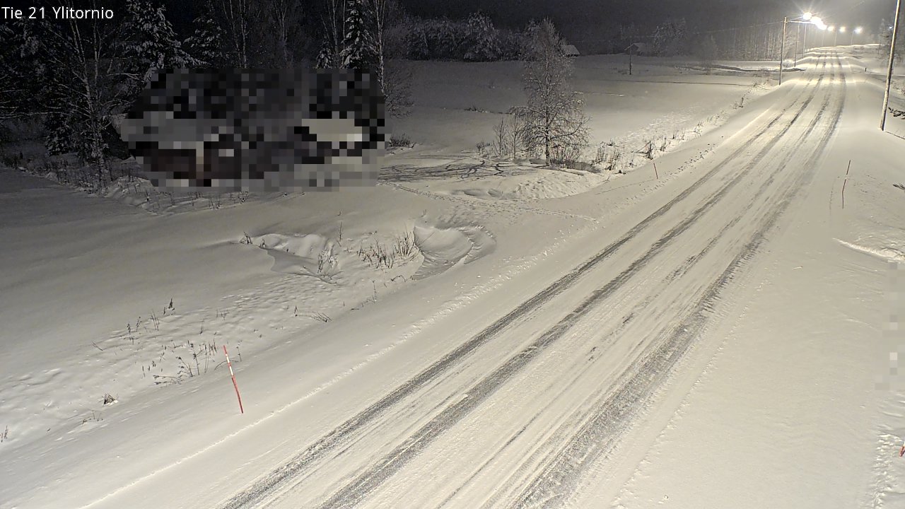 Weather Camera Image Väg 21 Övertorneå, Tornio, Lappi
