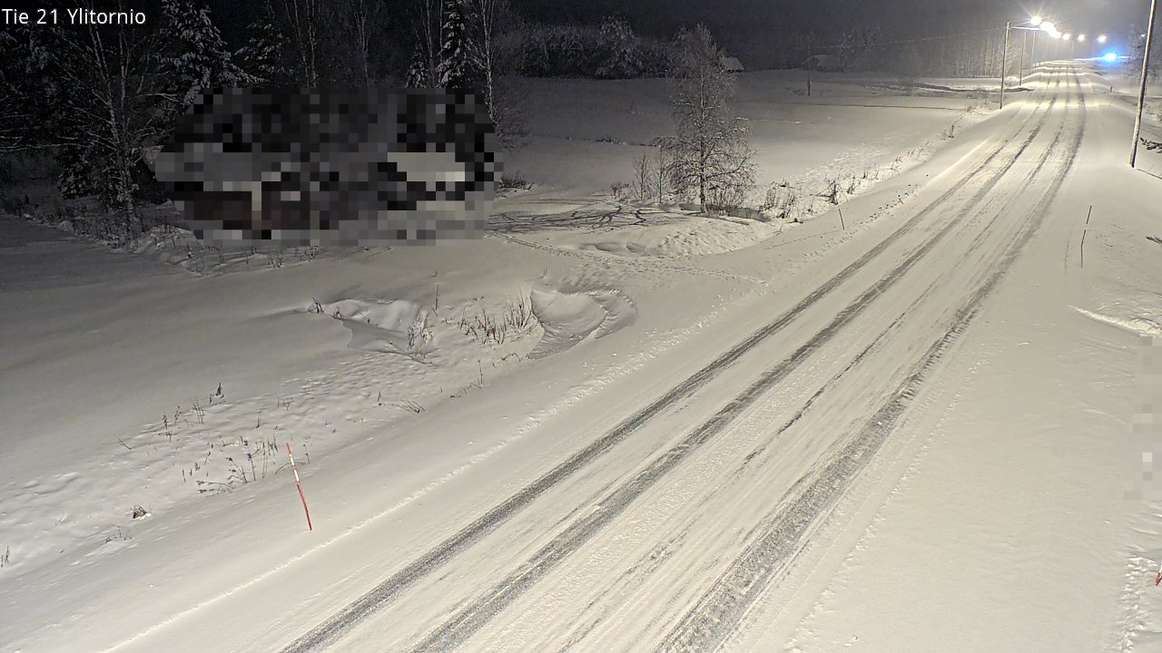 Weather Camera Image Väg 21 Övertorneå, Tornio, Lappi