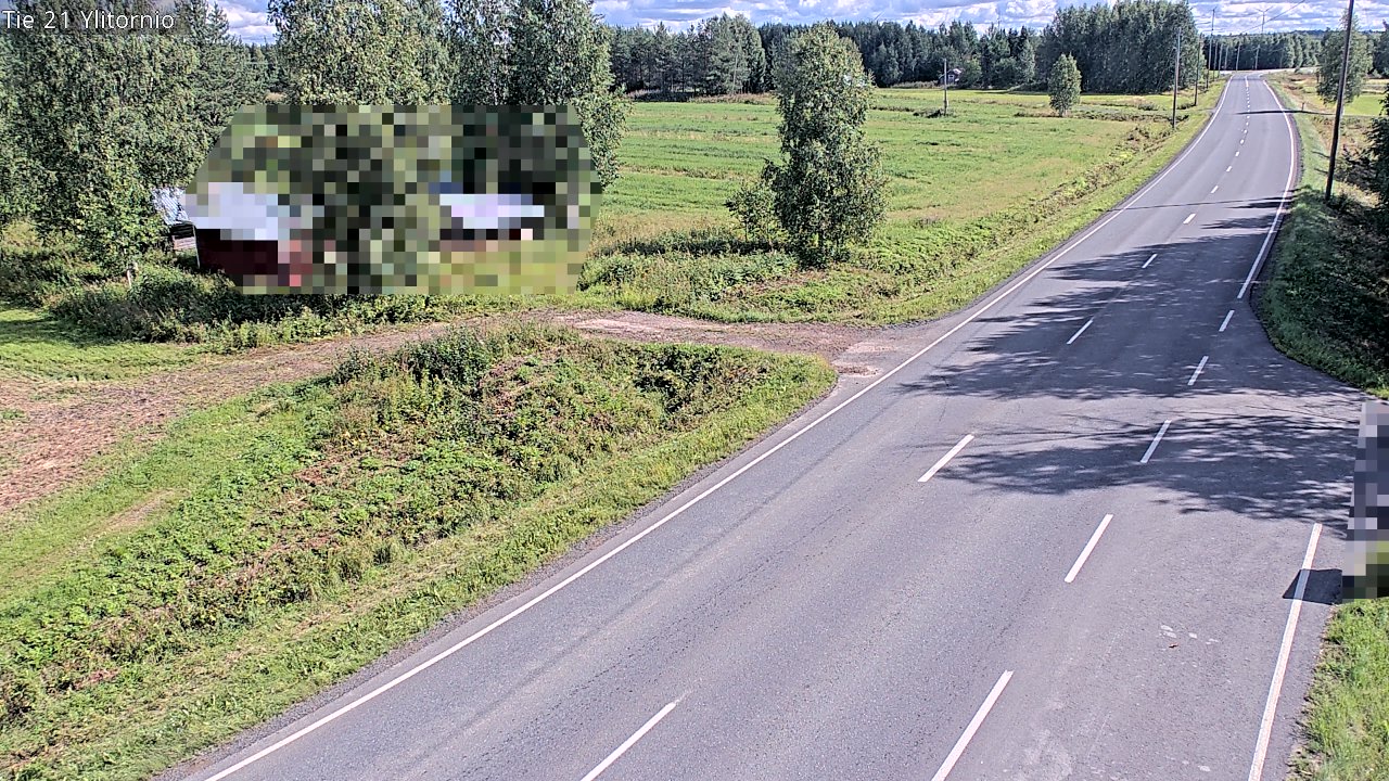 Weather Camera Image Väg 21 Övertorneå, Tornio, Lappi