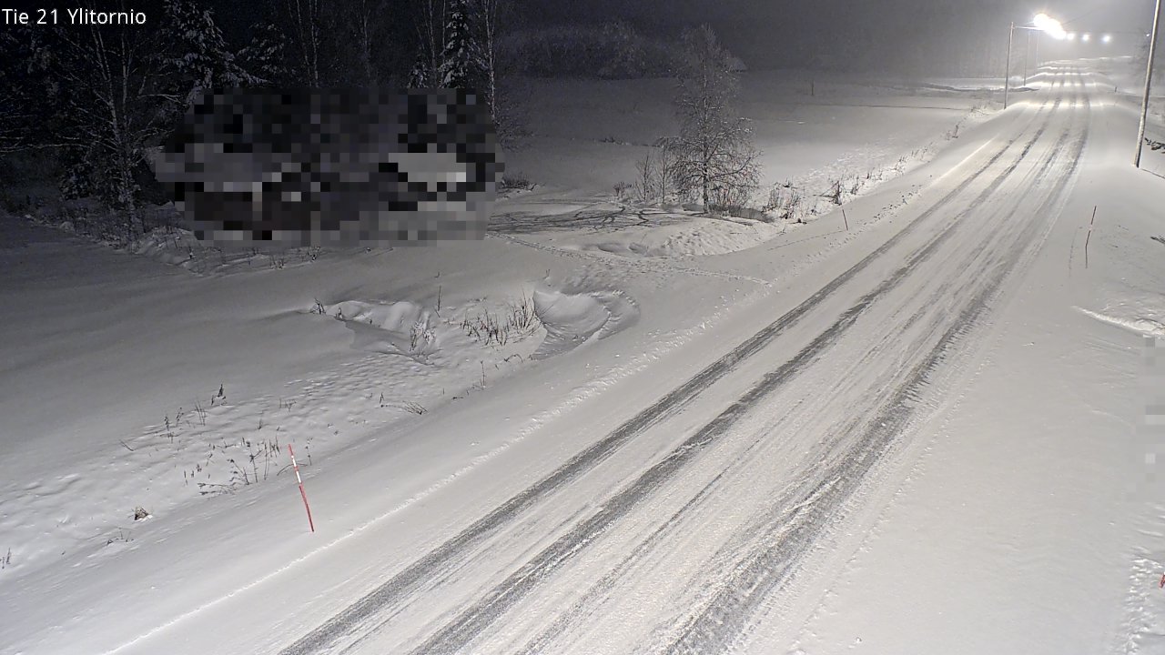 Weather Camera Image Väg 21 Övertorneå, Tornio, Lappi