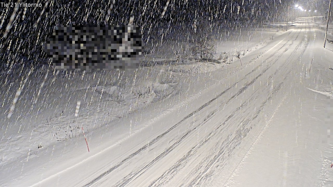 Weather Camera Image Väg 21 Övertorneå, Tornio, Lappi