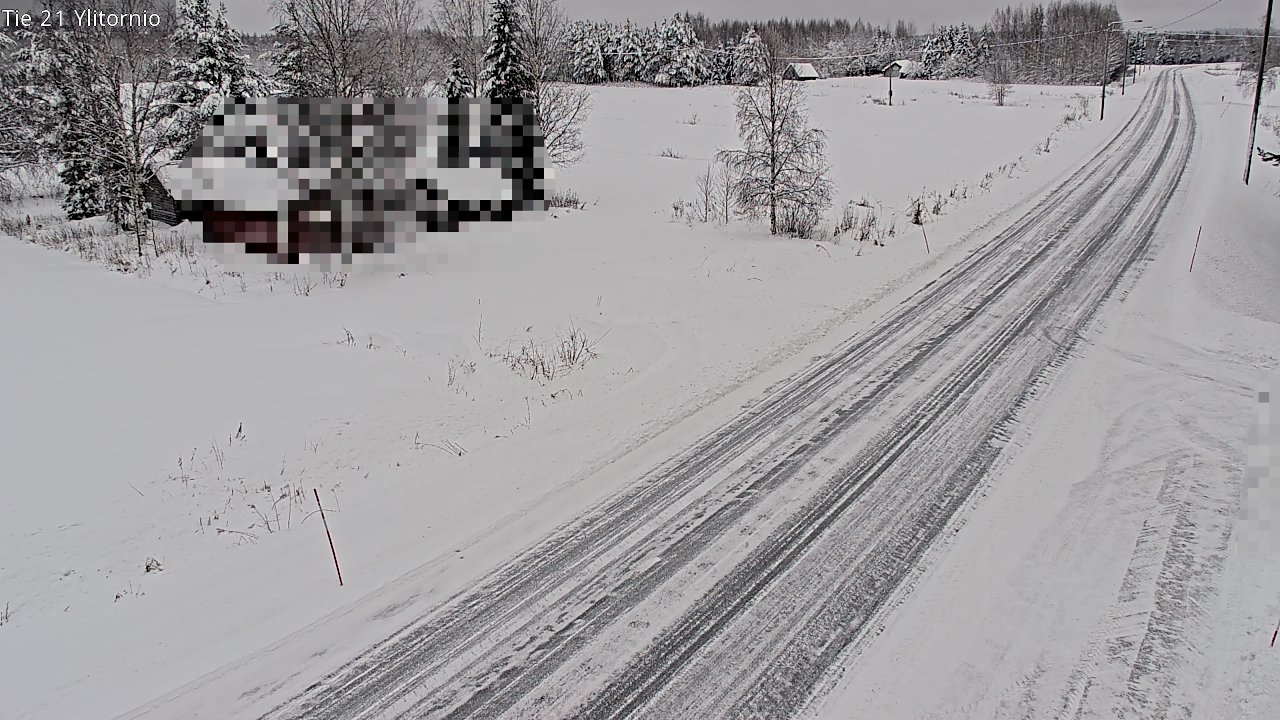 Weather Camera Image Väg 21 Övertorneå, Tornio, Lappi