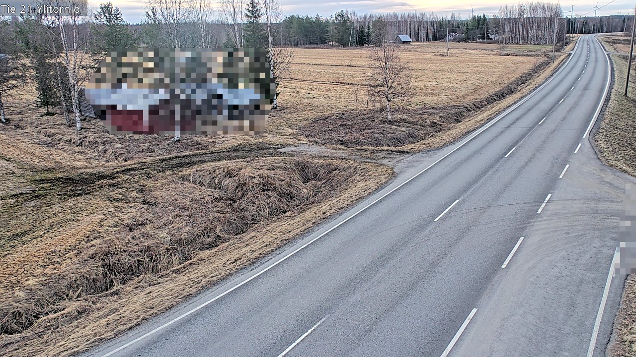 Weather Camera Image Väg 21 Övertorneå, Tornio, Lappi