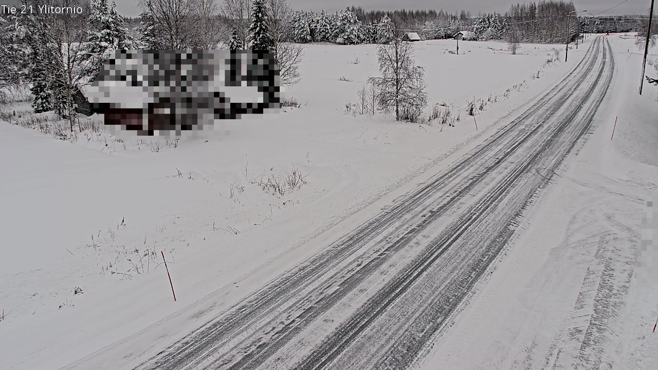 Weather Camera Image Väg 21 Övertorneå, Tornio, Lappi