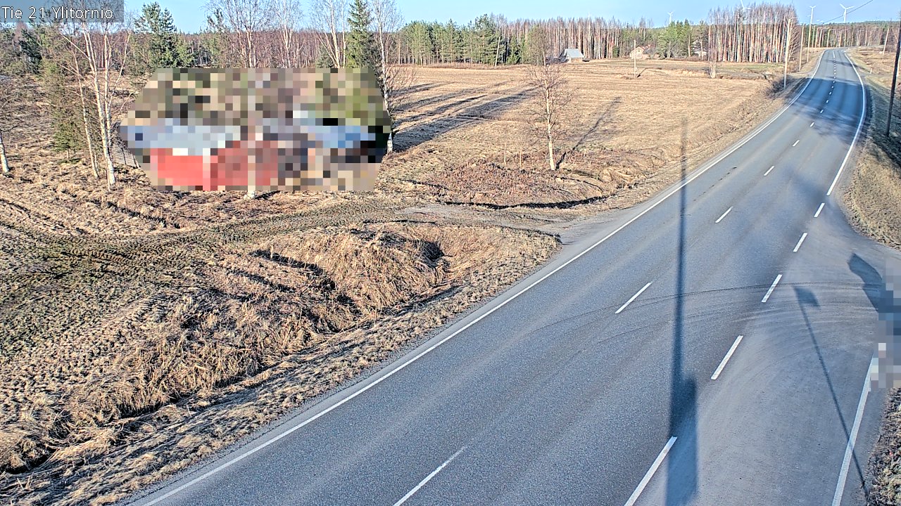 Weather Camera Image Väg 21 Övertorneå, Tornio, Lappi
