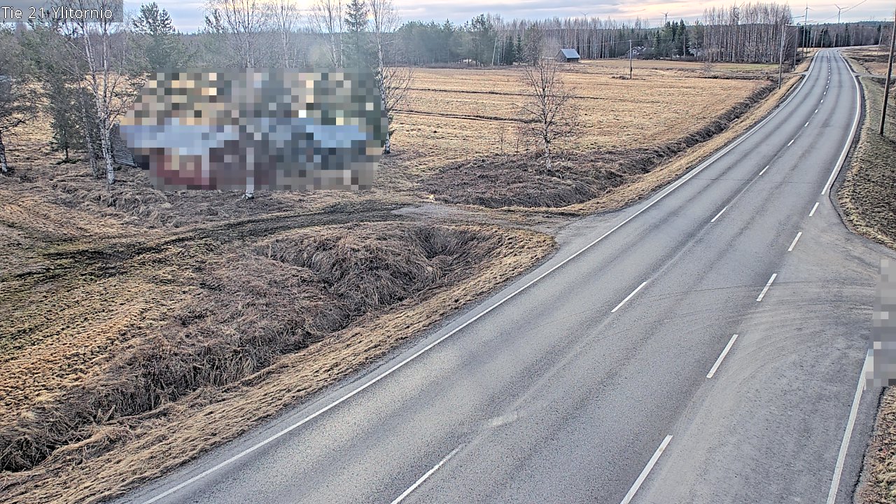 Weather Camera Image Väg 21 Övertorneå, Tornio, Lappi