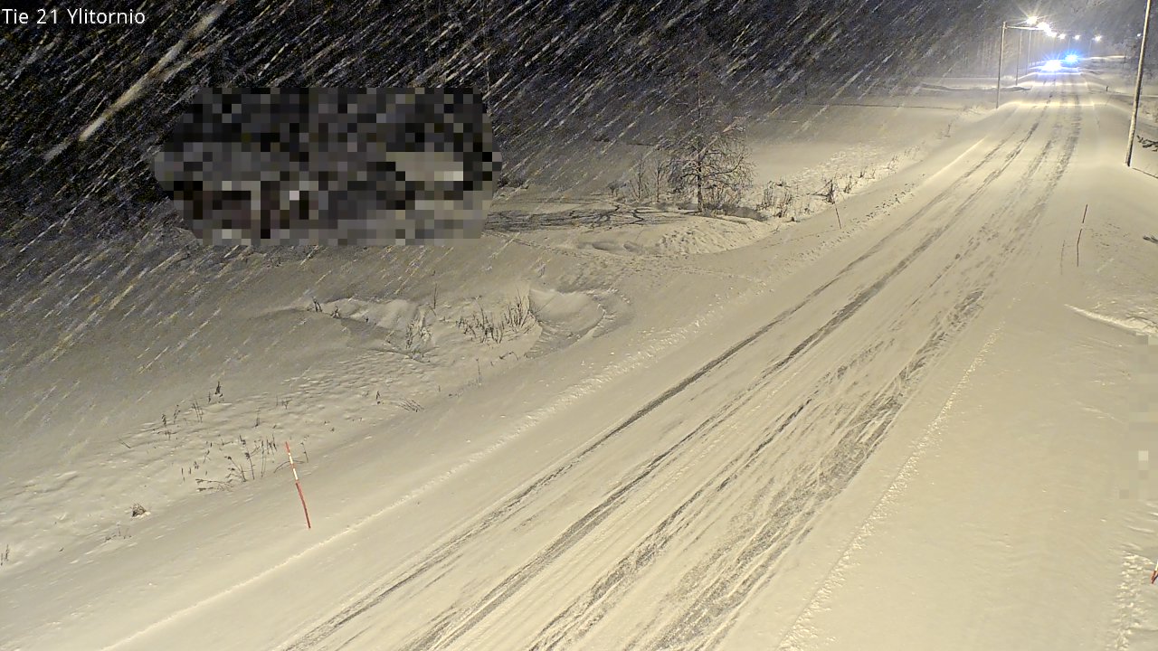 Weather Camera Image Väg 21 Övertorneå, Tornio, Lappi
