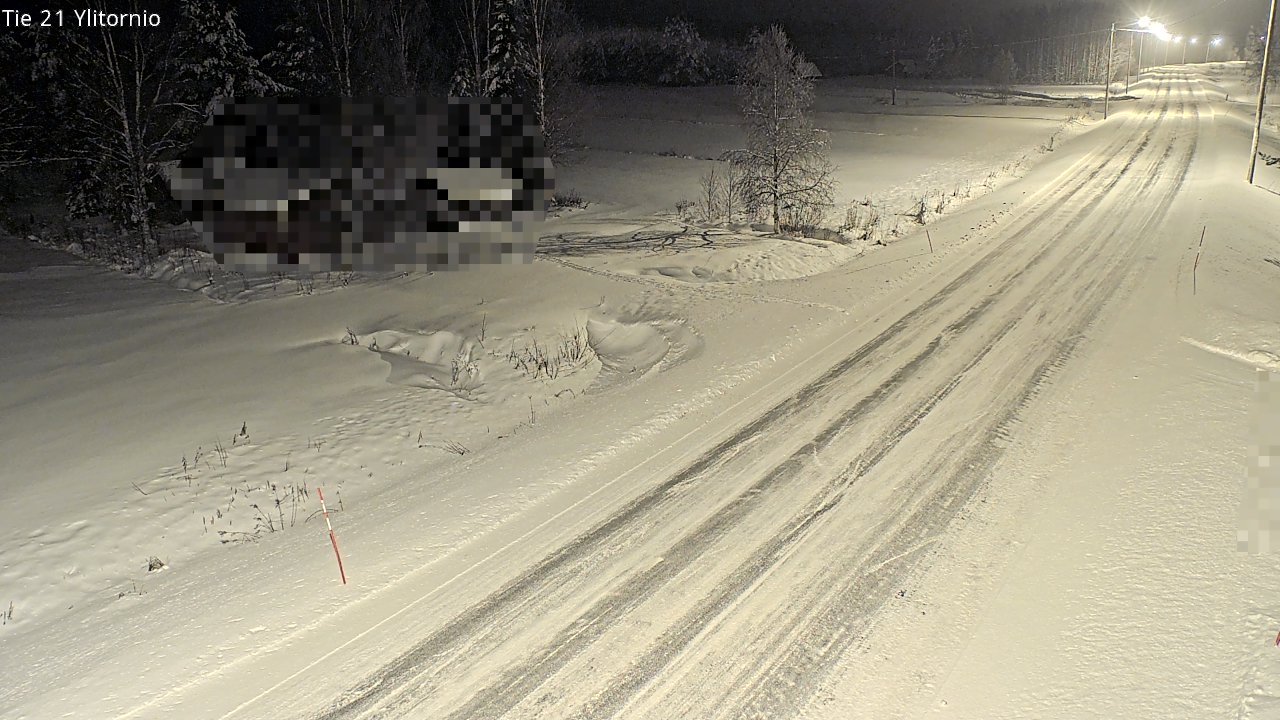 Weather Camera Image Väg 21 Övertorneå, Tornio, Lappi