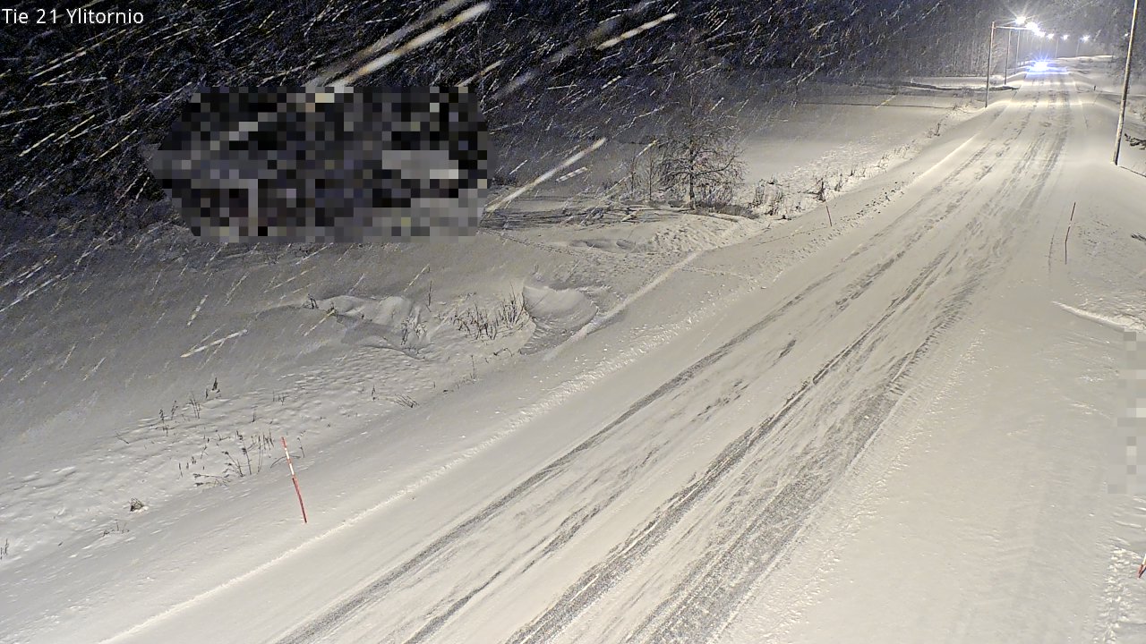 Weather Camera Image Väg 21 Övertorneå, Tornio, Lappi