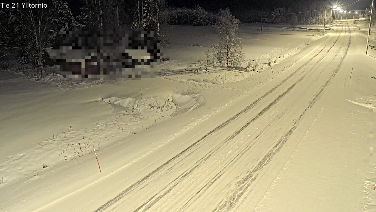 Weather Camera Image Väg 21 Övertorneå, Tornio, Lappi