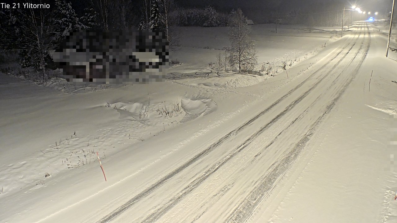 Weather Camera Image Väg 21 Övertorneå, Tornio, Lappi