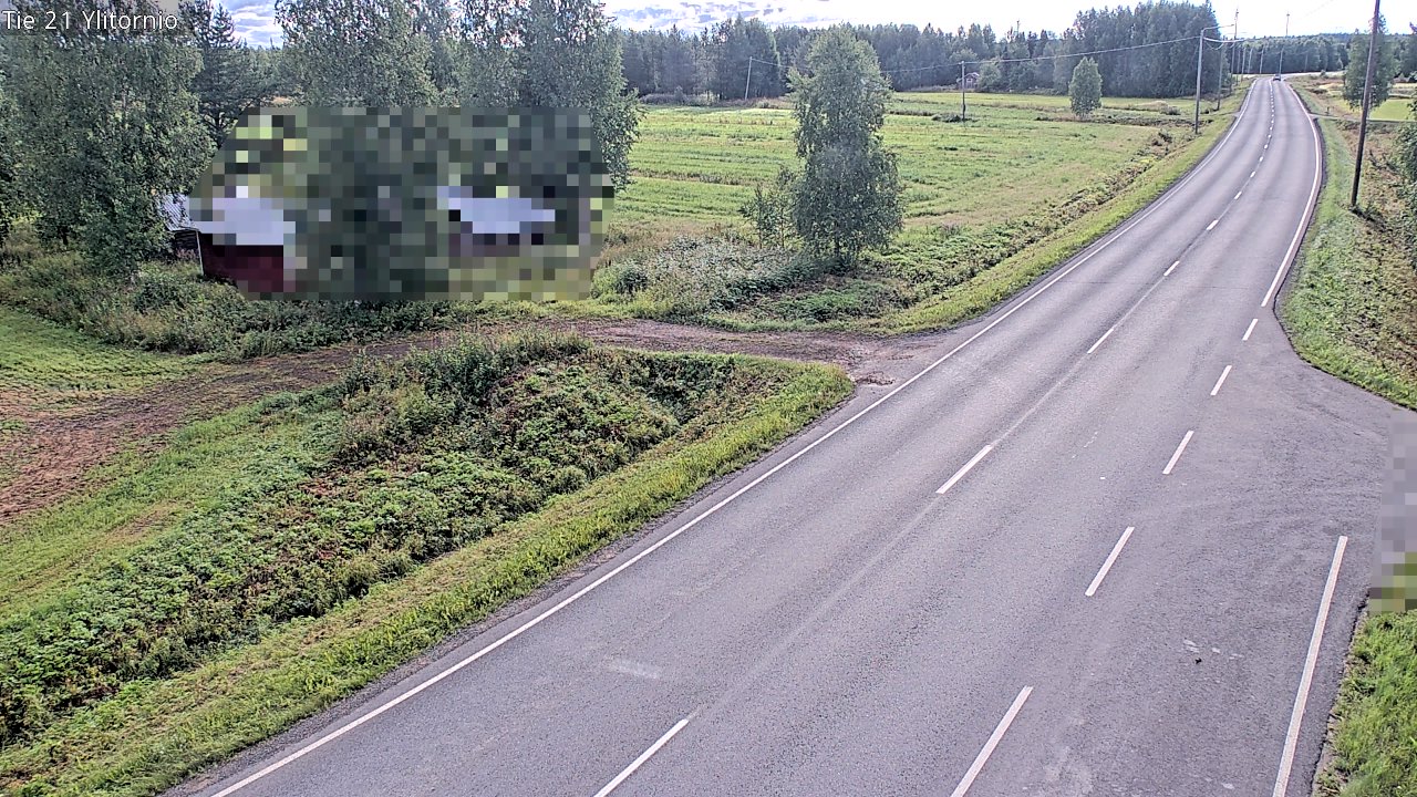 Weather Camera Image Väg 21 Övertorneå, Tornio, Lappi