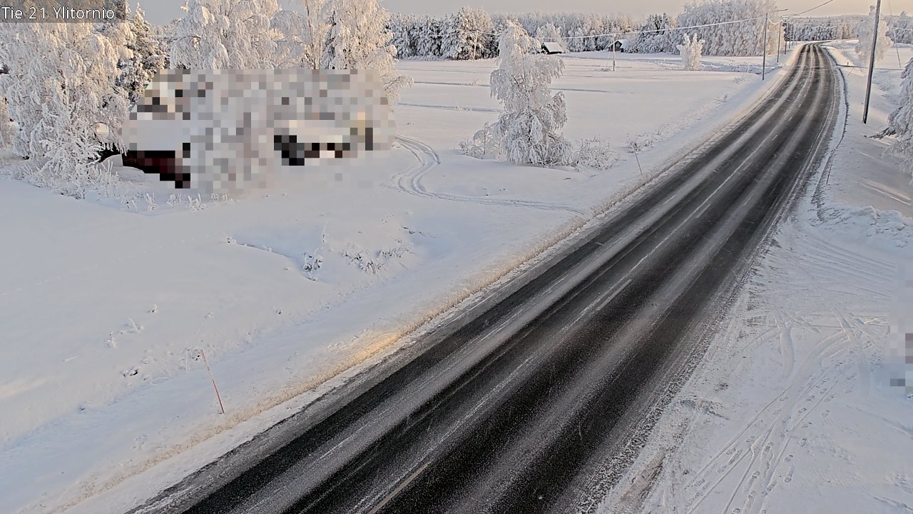 Weather Camera Image Road 21 Ylitornio, Tornio, Lappi
