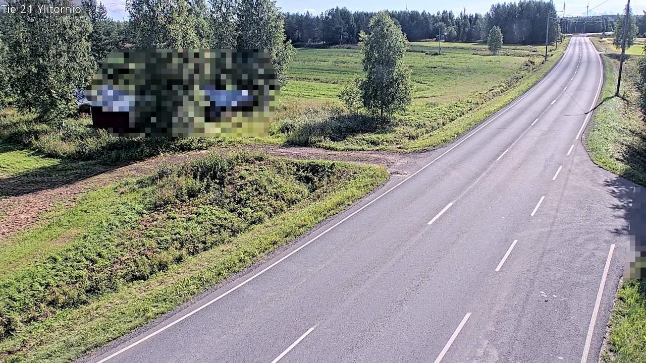 Weather Camera Image Väg 21 Övertorneå, Tornio, Lappi