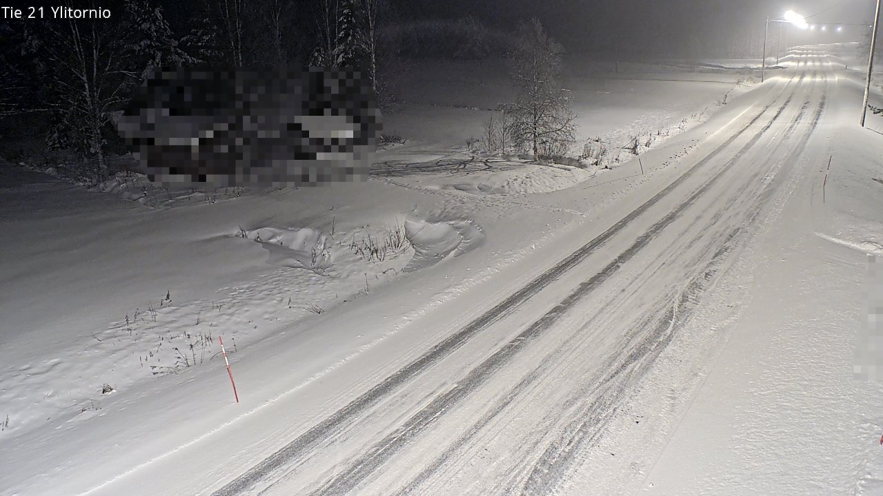 Weather Camera Image Väg 21 Övertorneå, Tornio, Lappi