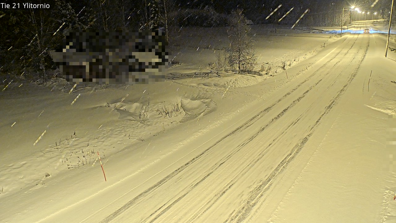 Weather Camera Image Väg 21 Övertorneå, Tornio, Lappi
