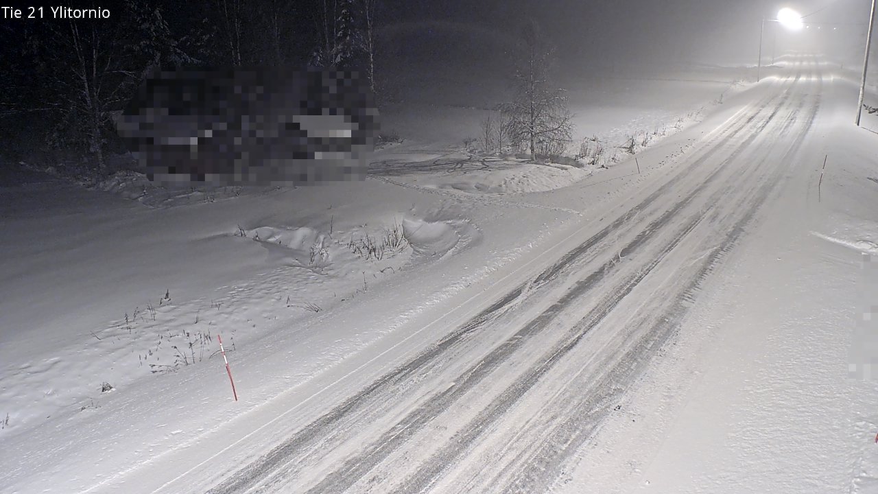 Weather Camera Image Väg 21 Övertorneå, Tornio, Lappi