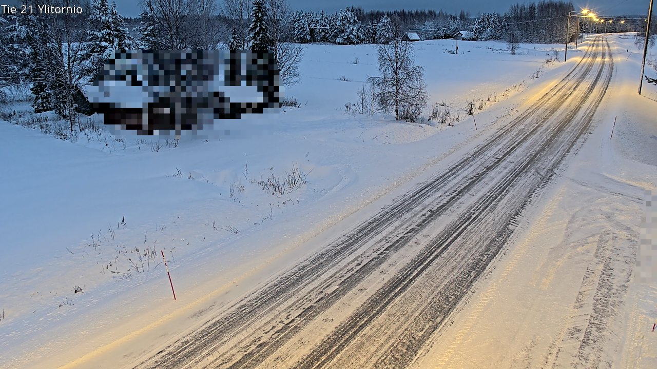 Weather Camera Image Väg 21 Övertorneå, Tornio, Lappi