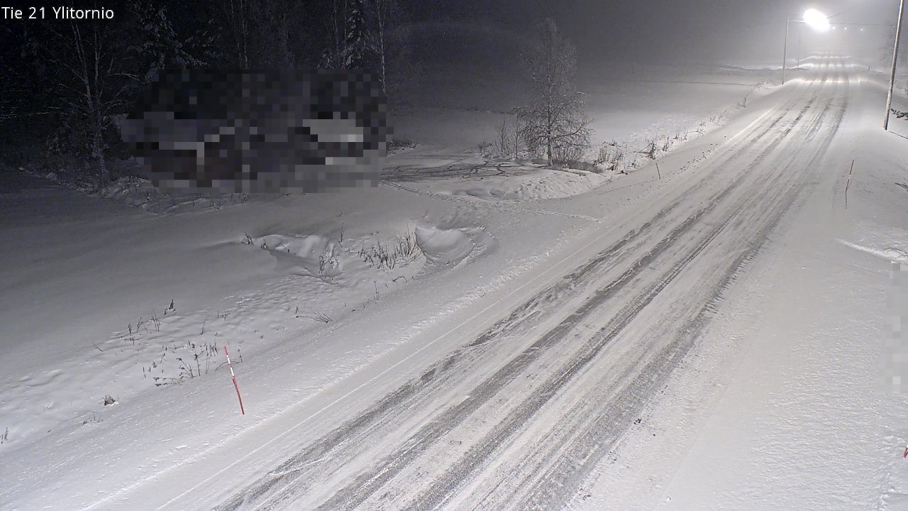 Weather Camera Image Väg 21 Övertorneå, Tornio, Lappi