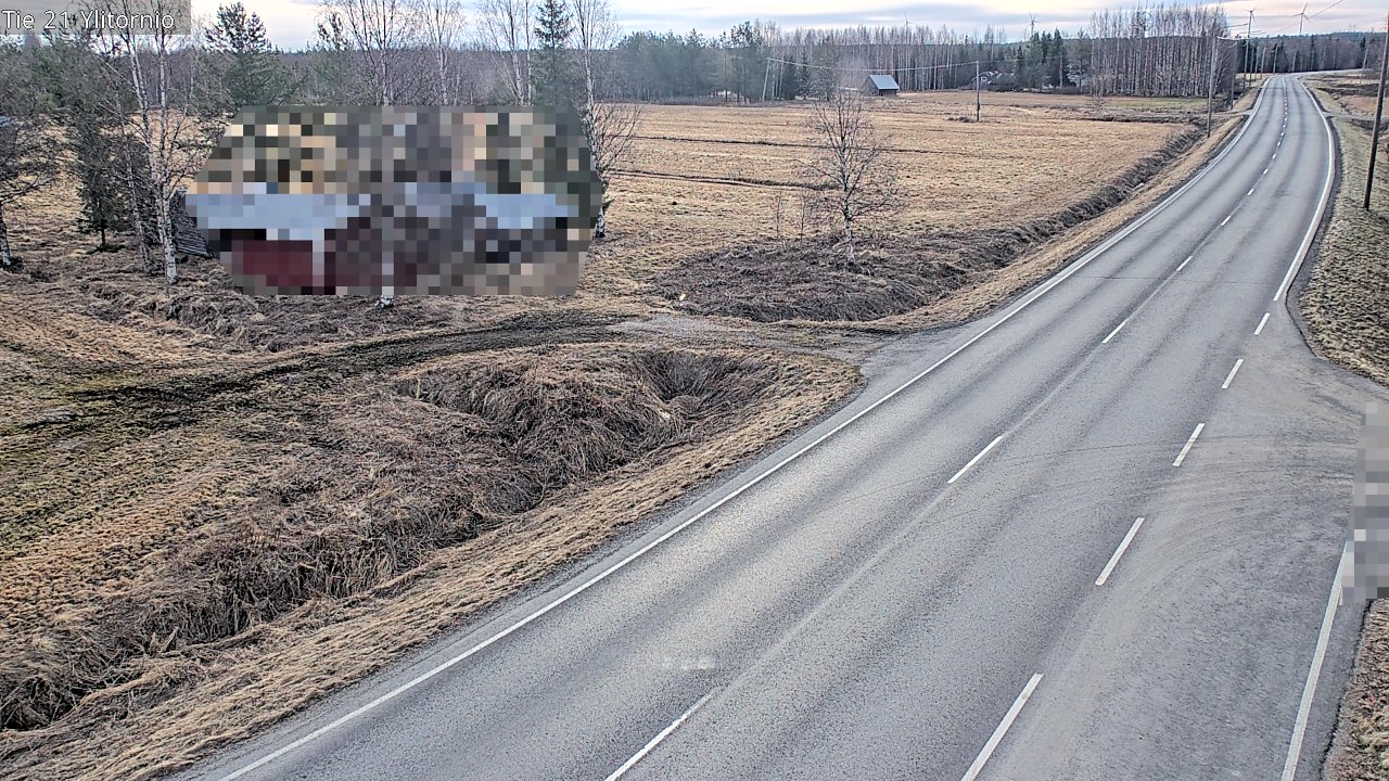 Weather Camera Image Väg 21 Övertorneå, Tornio, Lappi
