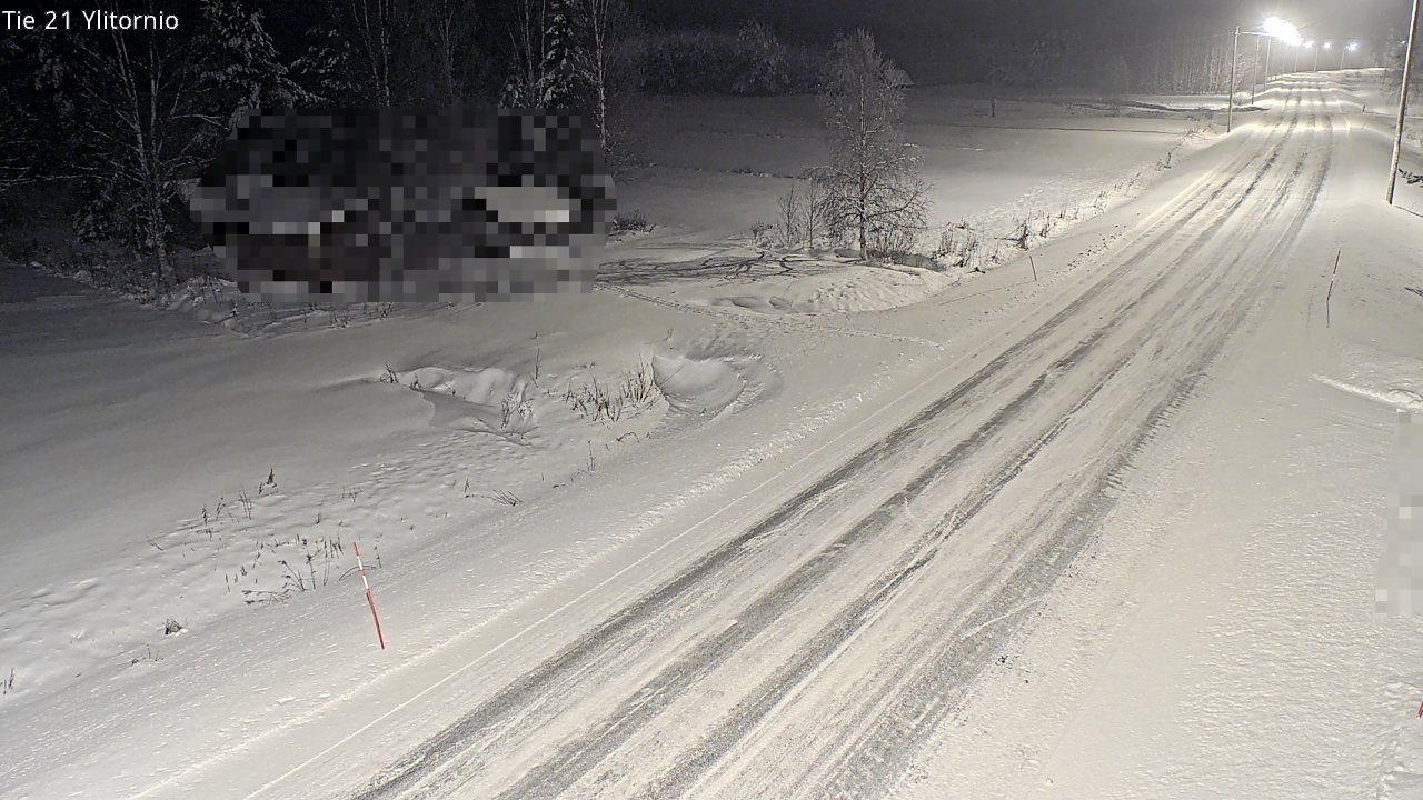 Weather Camera Image Väg 21 Övertorneå, Tornio, Lappi