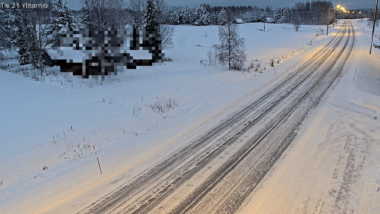 Weather Camera Image Väg 21 Övertorneå, Tornio, Lappi