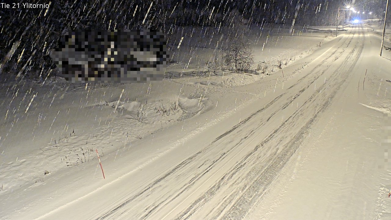 Weather Camera Image Väg 21 Övertorneå, Tornio, Lappi