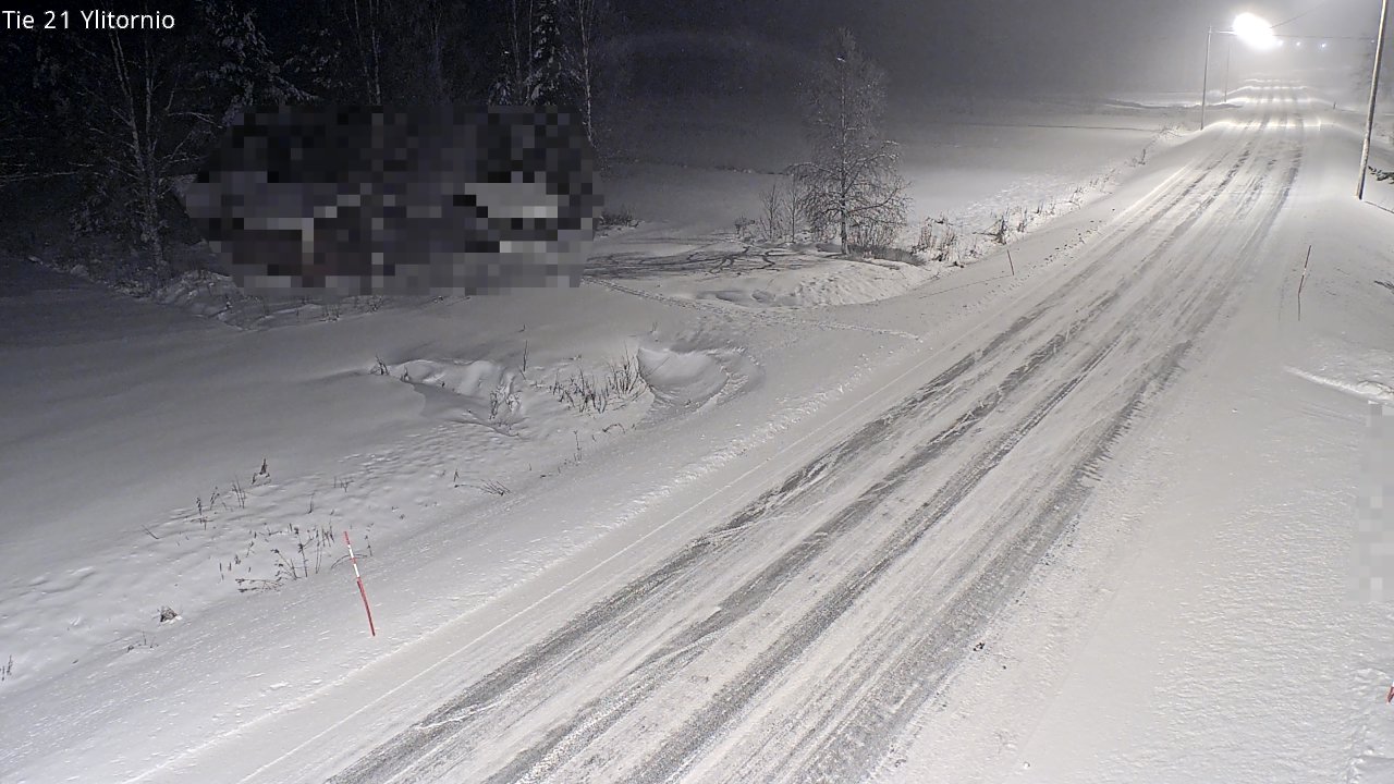 Weather Camera Image Väg 21 Övertorneå, Tornio, Lappi