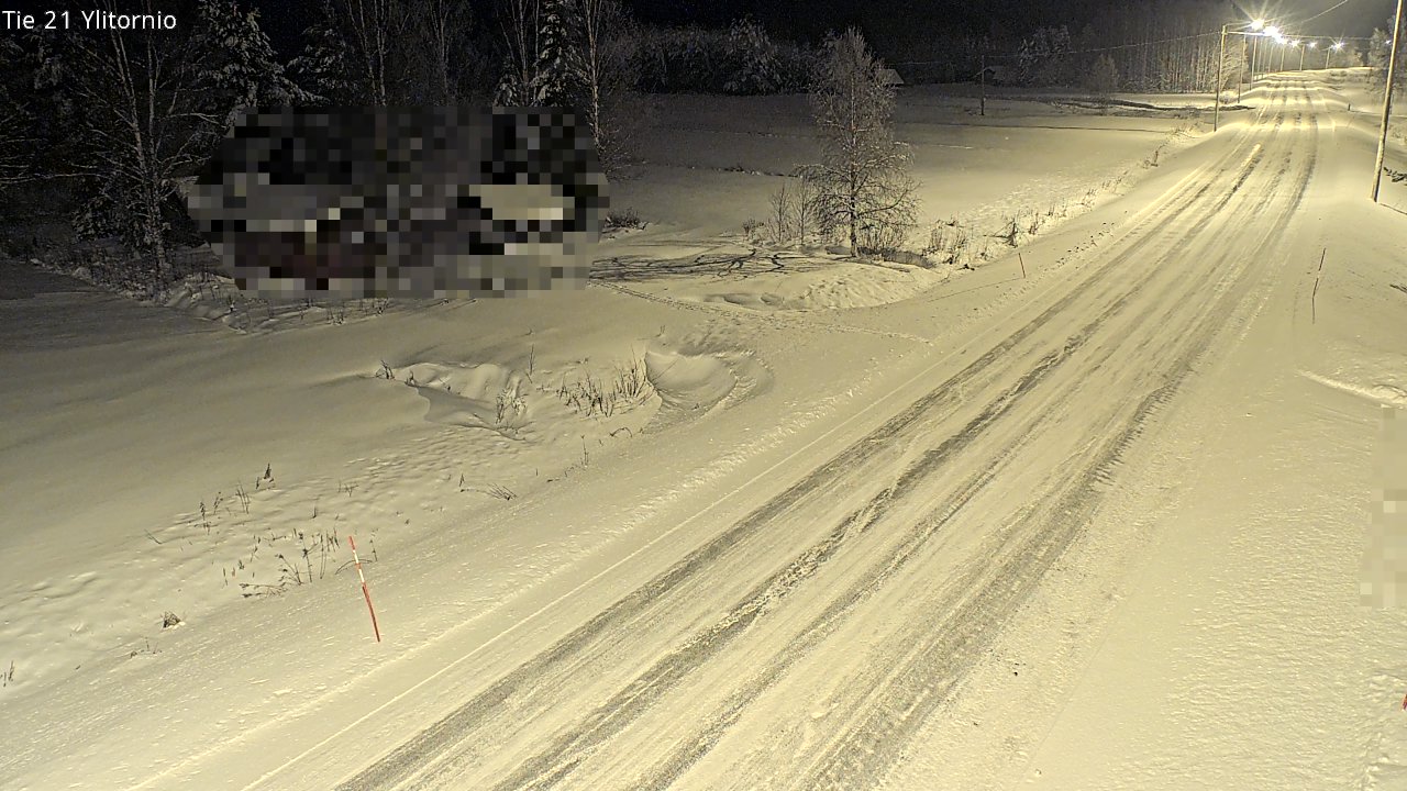Weather Camera Image Väg 21 Övertorneå, Tornio, Lappi