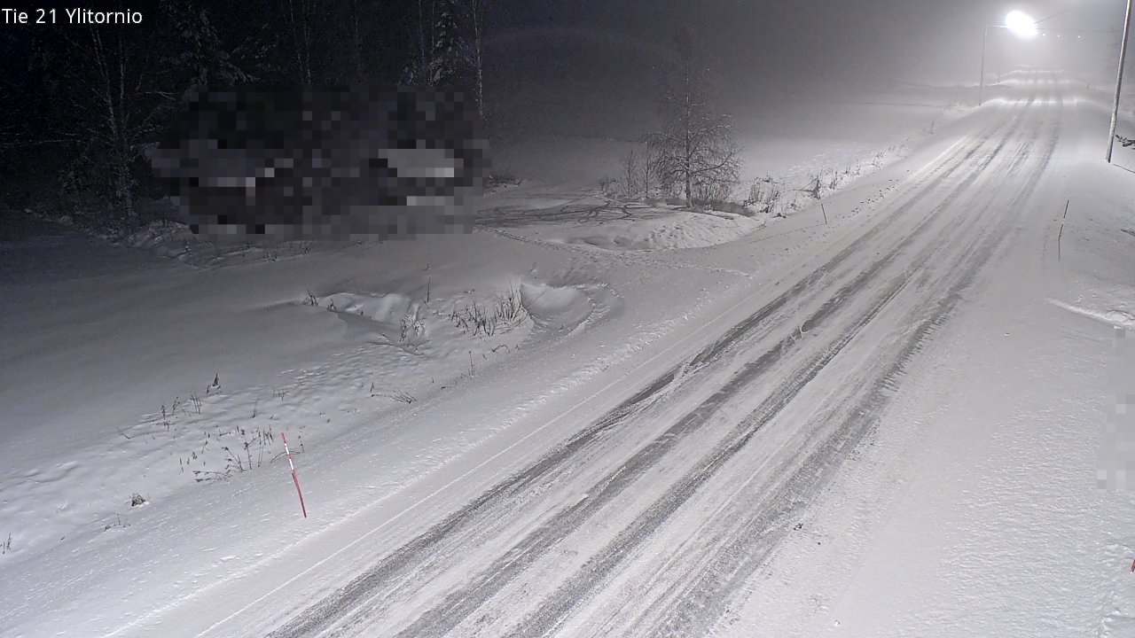 Weather Camera Image Väg 21 Övertorneå, Tornio, Lappi